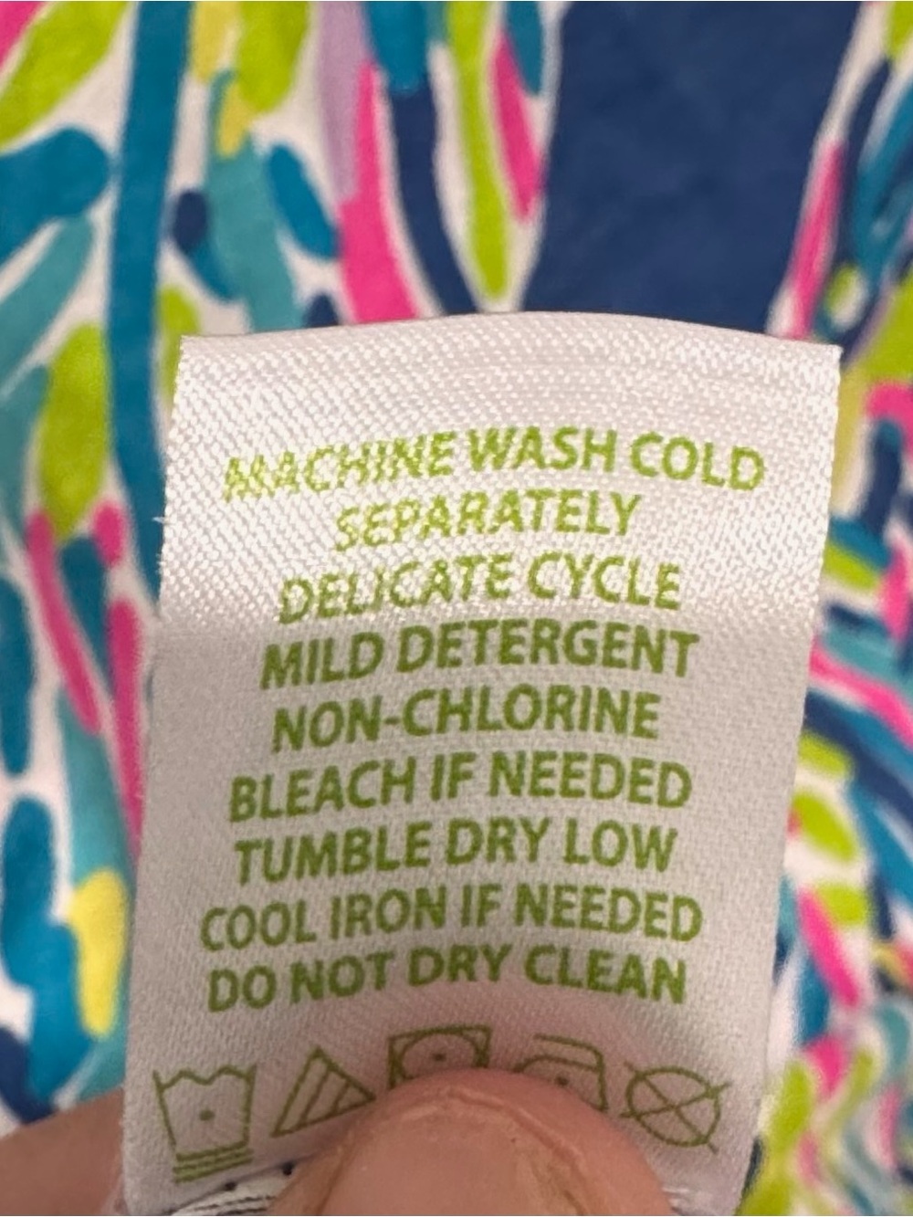 Lilly Pulitzer Palmyra Cotton Printed T-Shirt Dress Size XS Tropical Palm Print - Picture 7 of 7